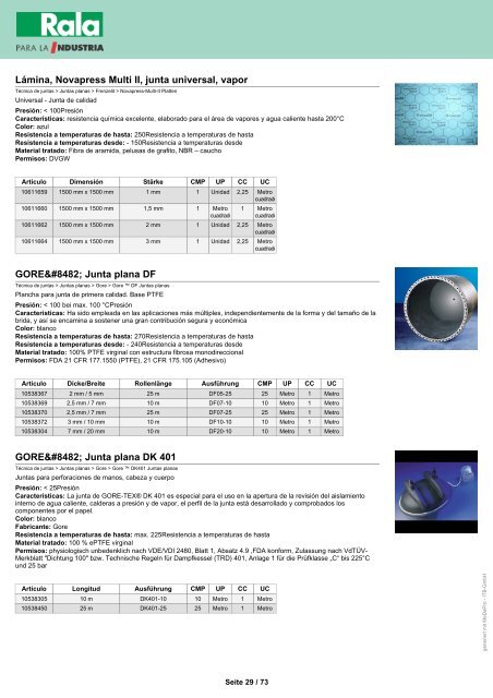 Rala PDF-Catálogo Gama básica - Rala GmbH & Co.