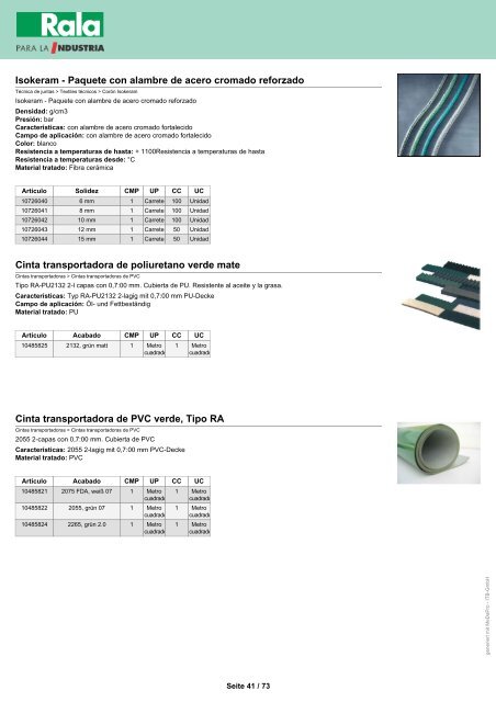 Rala PDF-Catálogo Gama básica - Rala GmbH & Co.