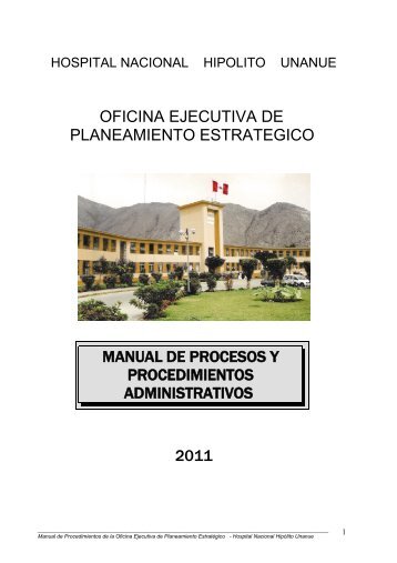 Oficina Ejecutiva de Planeamiento Estratégico - Hospital Nacional ...