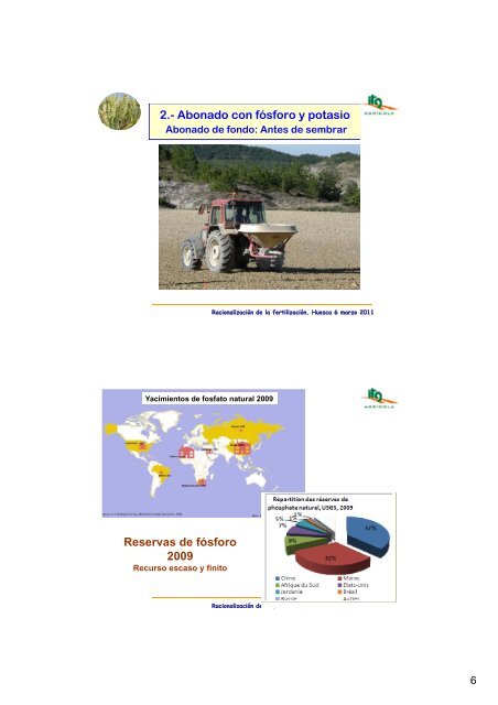 Racionalización de la fertilización en cereal de invierno