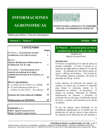 Informaciones Agronomicas 1996 #4