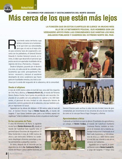 Edición 642 Octubre 2008 - Revista Carabineros