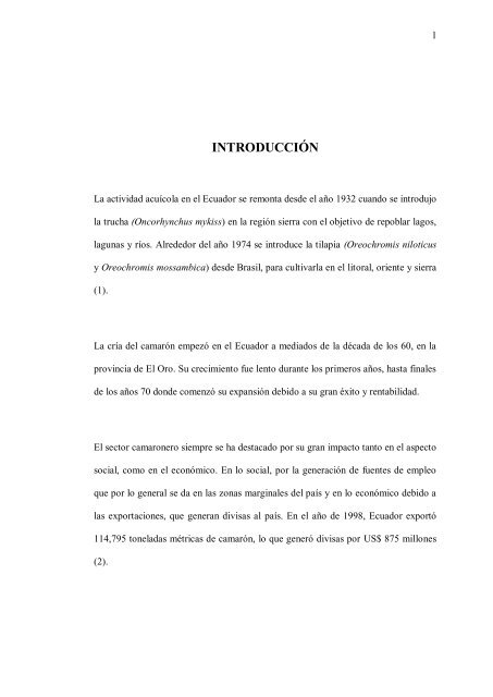 El Ecuador por tradición es un país netamente agrícola que ha ...