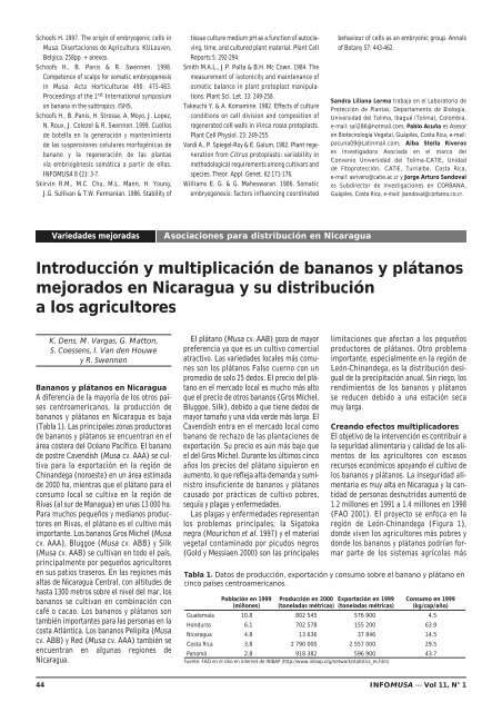 Infomusa 11-1 (ESP) - EcoNegocios Agrícolas