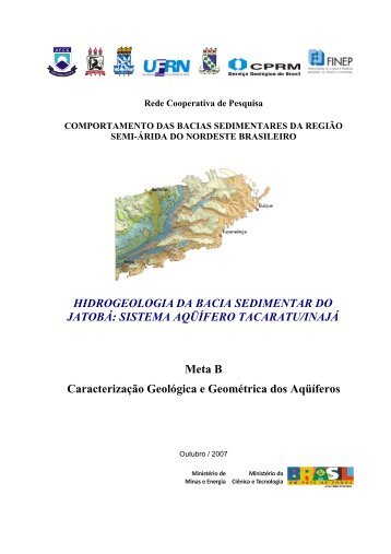 Hidrogeologia da Bacia Sedimentar do Jatobá - CPRM