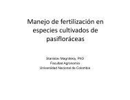 Manejo de fertilización en especies cultivados de ... - Asohofrucol