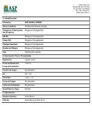 1. Identificación Producto ASP BORO SUPER Otros ... - ASP Chile