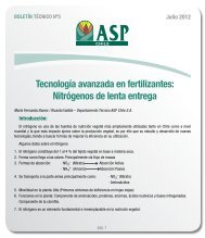 Tecnología avanzada en fertilizantes: Nitrógenos de ... - ASP Chile