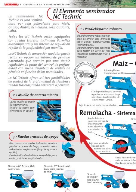 El Elemento sembrador NC Technic