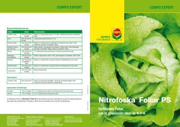 Nitrofoska® Foliar PS - COMPO EXPERT