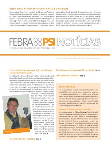 Febrapsi Notícias 39 – Outubro 2009