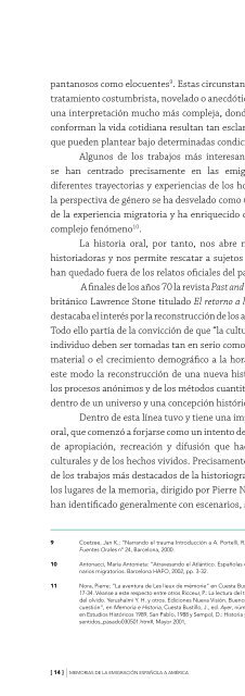 MEMORIAS DE LA EMIGRACIÓN ESPAÑOLA A AMÉRICA | [ 1 ]