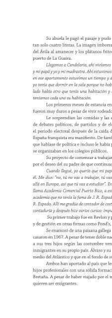 MEMORIAS DE LA EMIGRACIÓN ESPAÑOLA A AMÉRICA | [ 1 ]