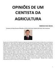 opiniões de um cientista da agricultura - Prof. Dr. Marcos Fava Neves