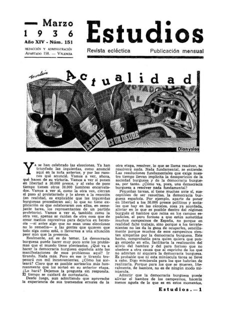 Estudios Revista Ecléctica. Número 151 - Christie Books