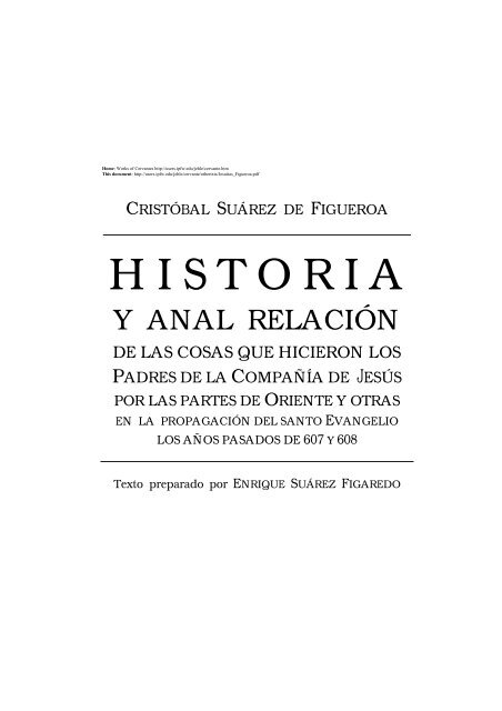 Historia y anal relación de las cosas que hicieron los Padres de la ...