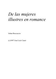 Giovanni Boccaccio - De las mujeres ilustres en romance