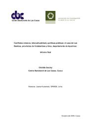 Conflictos mineros, interculturalidad y políticas públicas: el caso de ...