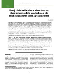 Foro Manejo de la fertilidad de suelos e insectos plaga ...