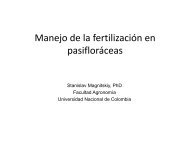 Manejo de la fertilización en pasifloráceas - Asohofrucol