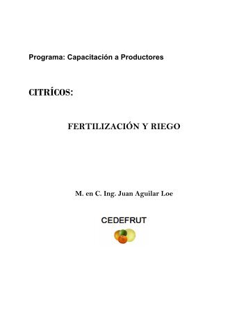 Fertilización y riego - Concitver