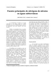 Fuentes principales de nitrógeno de nitratos en aguas subterráneas