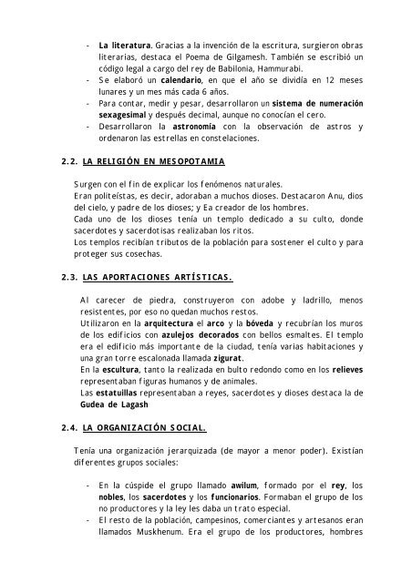 tema 10: las primeras civilizaciones - Colegio Ramón Carande