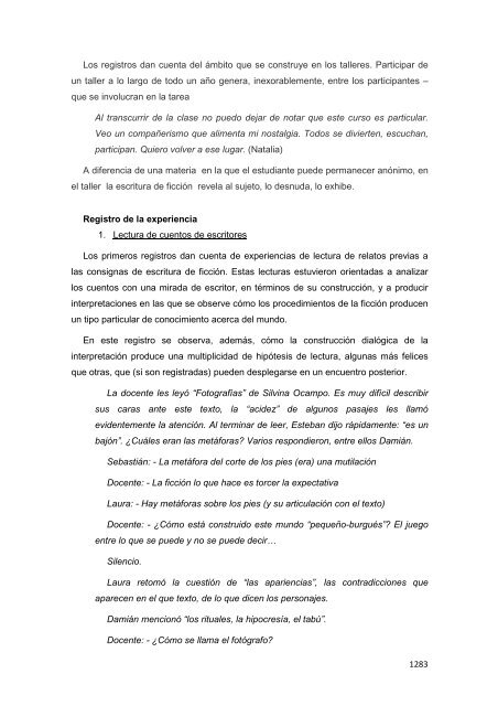 Libro de Actas del Congreso Regional de la Cátedra ... - UNGS