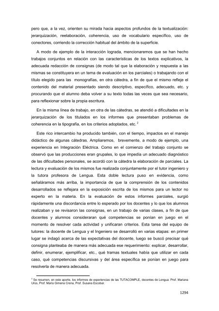 Libro de Actas del Congreso Regional de la Cátedra ... - UNGS