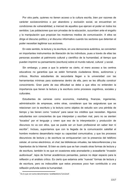 Libro de Actas del Congreso Regional de la Cátedra ... - UNGS