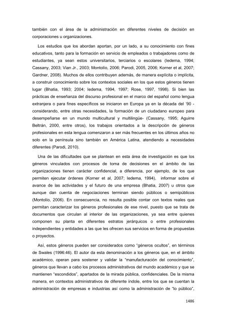 Libro de Actas del Congreso Regional de la Cátedra ... - UNGS