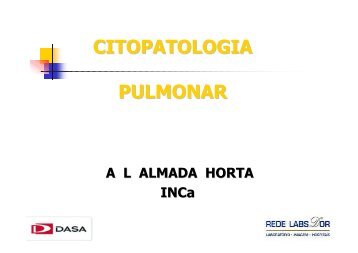 Cotopatologia Pulmonar Dr. Antonio Luiz Almada Horta