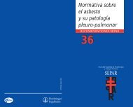 Normativa sobre el asbesto y su patología pleuro-pulmonar SEPAR