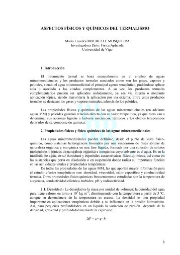 aspectos físicos y químicos del termalismo - Camara Oficial Minera ...