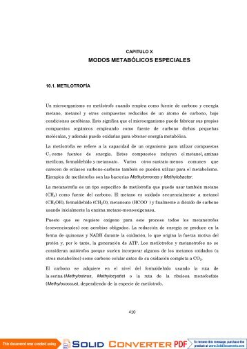 MODOS METABÓLICOS ESPECIALES