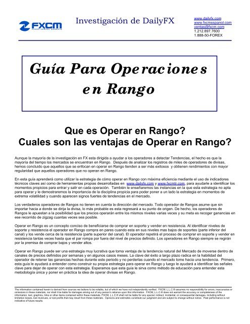 Guia Para Operar En Rango Pdf Dailyfx Forex Forum - 