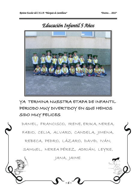 Cantania 2012 - CEIP "Marqués de Santillana" - Junta de Castilla y ...