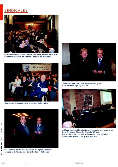 82º Aniversario del Sindicato Médico del Uruguay