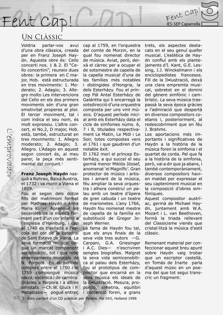 La Revista de l'IES-SEP Caparrella - IES Caparrella