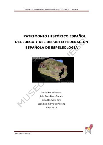 federación española de espeleología - Museo del Juego