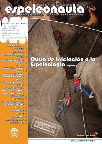 Curso de Iniciación a la Espeleología páginas 6 y 7 - Espeleoteca