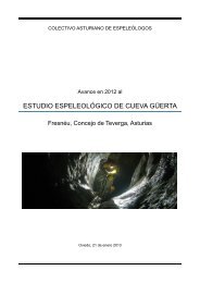 ESTUDIO ESPELEOLÓGICO DE CUEVA GÜERTA - Espeleoastur