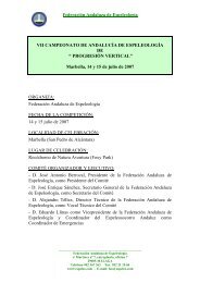 Circular técnica 15/06/07 (pdf) - Federacion Andaluza de Espeleología