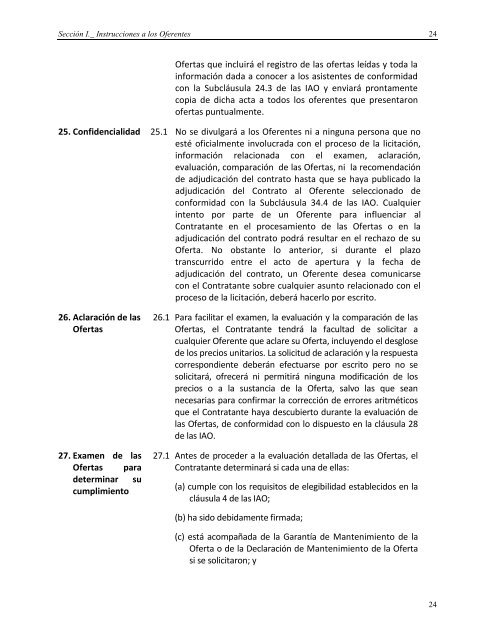 Sección I. Instrucciones a los Oferentes - HonduCompras