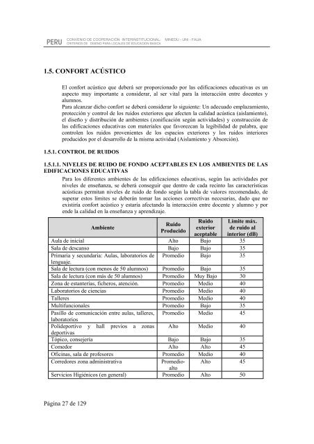 criterios normativos para el diseño de locales de educación básica ...