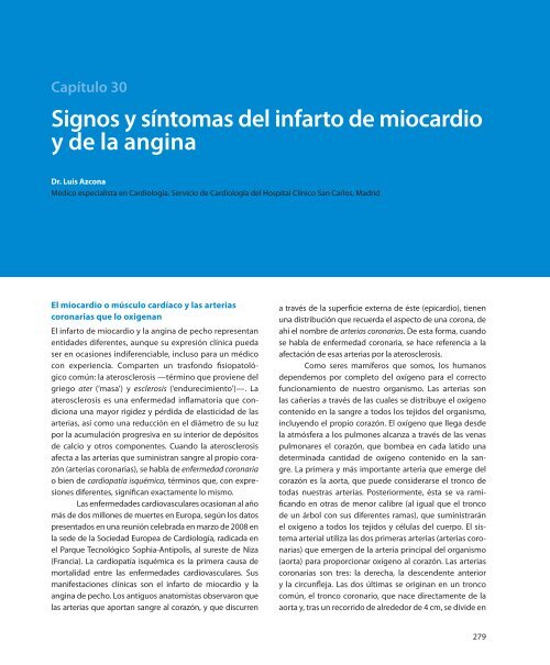 Signos y síntomas del infarto de miocardio y de ... - Fundación BBVA