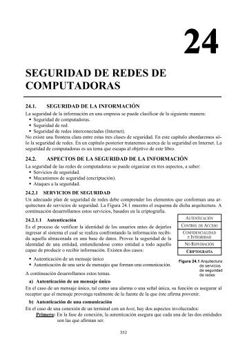 CAPÍTULO 24. Seguridad de redes de computadoras - Biblioteca