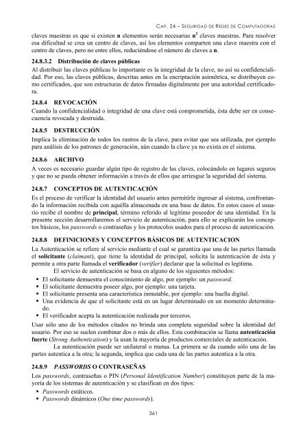 CAPÍTULO 24. Seguridad de redes de computadoras - Biblioteca