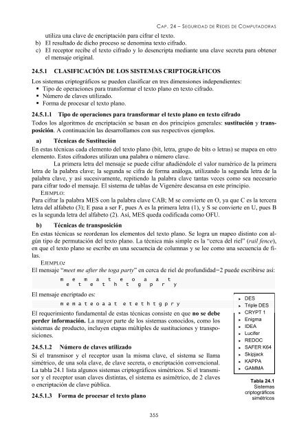 CAPÍTULO 24. Seguridad de redes de computadoras - Biblioteca