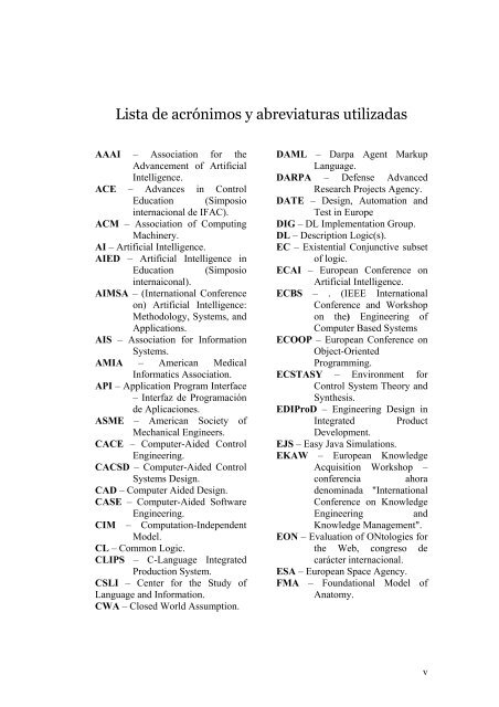 Modelos de Conocimiento Basados en Ontologías para la ...